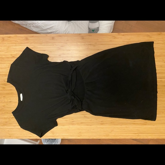 Silence & Noise Knotted Dress- Black - Picture 4 of 4